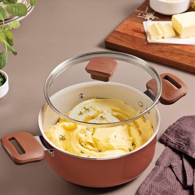 Caçarola Tramontina Veronese Alumínio e Cerâmica Argila 20cm 2,6 L
