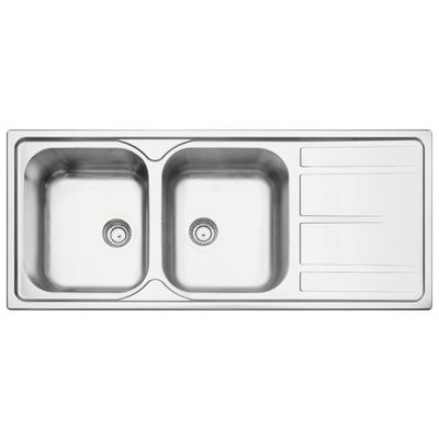 Cuba de Sobrepor Tramontina Marea 2C 34 Plus em Aço Inox Acetinado 116 x 50 cm