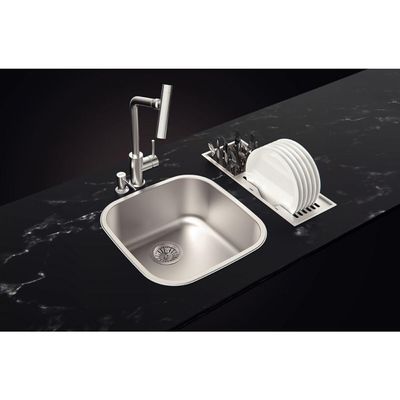 Canal Organizador em Aço Inox Tramontina para Sobrepor Scotch Brite com Acessórios 45x18 cm