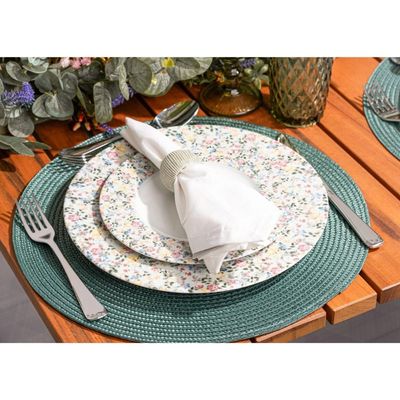 Aparelho de Jantar Tramontina Dalina em Porcelana Decorada 30 Peças