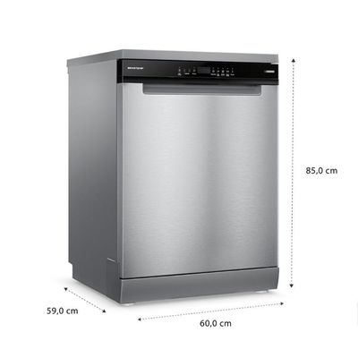 Lava Louças Brastemp BLF60AR 14 Serviços Inox com Smart Sensor 110V