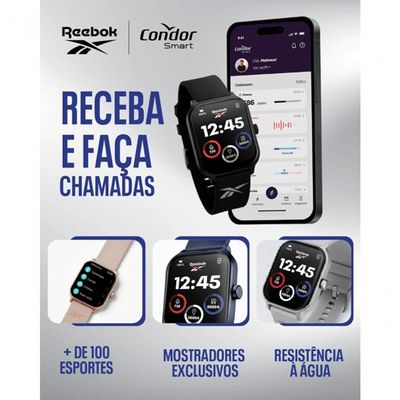 Relógio Smart Condor COSMARTRAB-8J Tela LCD Monitora Frequência Cardíaca Bateria 7 Rosé