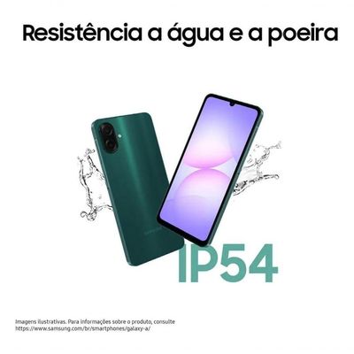 Smartphone Samsung Galaxy A07 128GB Tela 6.7" Preto