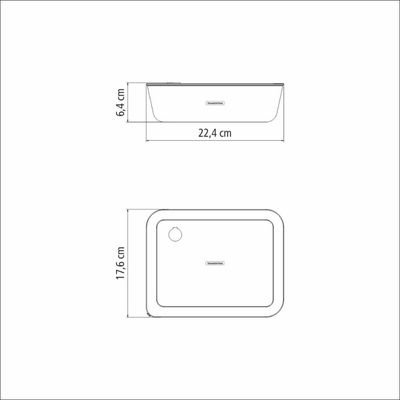 Pote de Vidro Tramontina Vittra Retangular com Tampa Hermética de Silicone 1,4 L