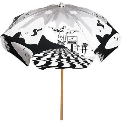 Guarda-sol PVC 200cm com Cabo de Alumínio Carioca Botafogo Lar & Lazer Sortido