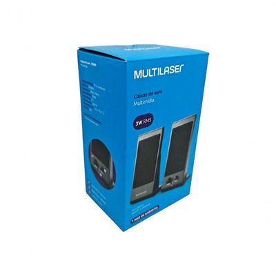 Caixas De Som 2.0 3w Rms Alimentação Usb Conexão P2 Controle Volume - Sp009
