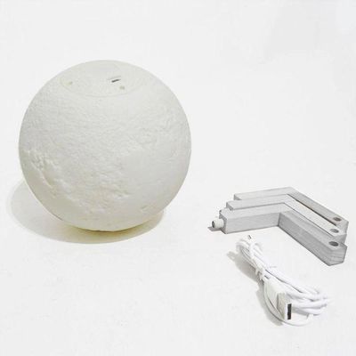 Umidificador Smart Tech Lua Purificador com Luz LED 3 Cores 5V Branco