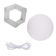 Umidificador Smart Tech Lua Purificador com Luz LED 3 Cores 5V Branco