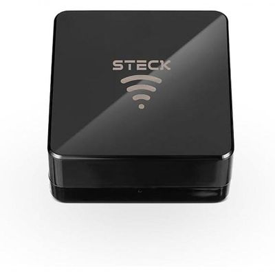 Controle Universal Smarteck com Wi-Fi Comando de Voz 360° Preto Steck SMDCUPS1