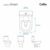Assento Sanitário Smart Alongado Polipropileno Fechamento Suave Bege Fosco Pontto Lavabo 40CM