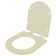 Assento Sanitário Smart Alongado Polipropileno Fechamento Suave Bege Fosco Pontto Lavabo 40CM