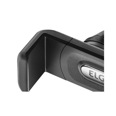 Suporte Veicular Elgin Universal para Smartphones Até 5,5 Polegadas ABS e Silicone Preto 1 Unidade
