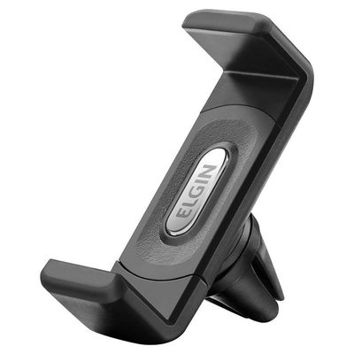Suporte Veicular Elgin Universal para Smartphones Até 5,5 Polegadas ABS e Silicone Preto 1 Unidade