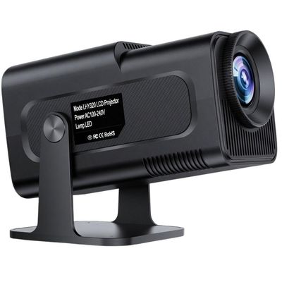 Projetor Smart MDM Hy320 Android com Bluetooth Tela Gigante Keystone Automática Preto