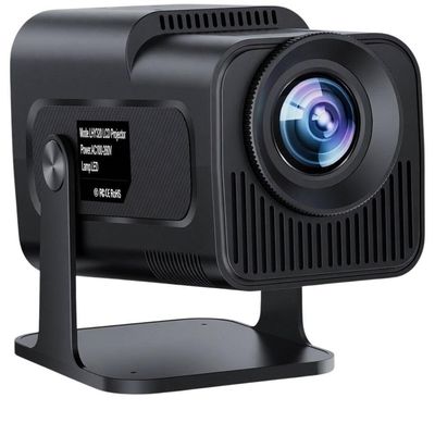 Projetor Smart MDM Hy320 Android com Bluetooth Tela Gigante Keystone Automática Preto