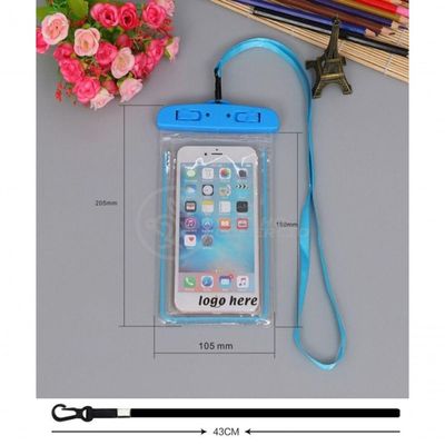 Capa Impermeável para Celular Smart Bracelet Universal para Proteção Contra Água e Sujeira Azul 1