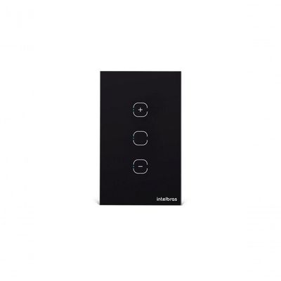 Interruptor Smart Wi-Fi Touch Dimmer EWS 1101 com Controle por App e Voz Preto Intelbras