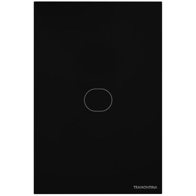 Interruptor Touch Smart Tramontina 1 Canal Controle Remoto Via Celular Bivolt Preto