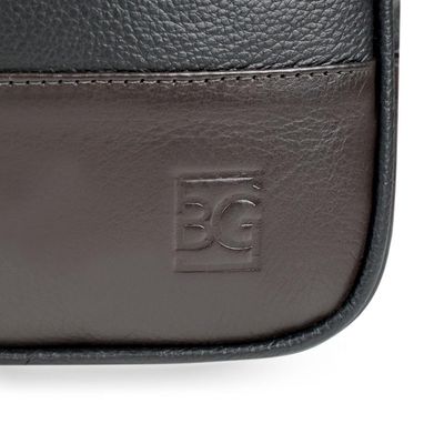 Mochila de Couro Masculina Pub Preta Bagaggio U / Preto