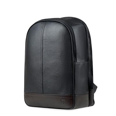 Mochila de Couro Masculina Pub Preta Bagaggio U / Preto