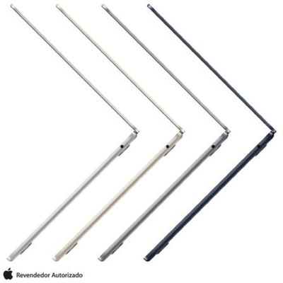 Apple MacBook Air 13" M2 (CPU de 8 núcleos e GPU de 8 núcleos, 8GB RAM , 256 GB SSD) - Estelar