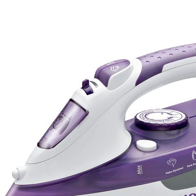 Ferro A Vapor Mondial F-40 Ferro A Vapor-220v-branco/lilás 220V