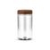 12un Pote Multiuso Plástico Bazar 1100ml com Tampa Amadeirado G1119 Galvanotek