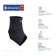 Par de Tornozeleiras Longas Otho Care Dellamed P / Preto