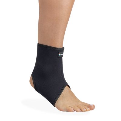 Par de Tornozeleiras Longas Otho Care Dellamed P / Preto