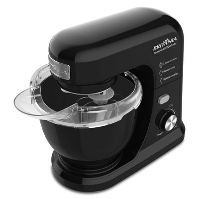 Batedeira Planetária Britânia BBP700P Turbo Preto 700W 4L 127V