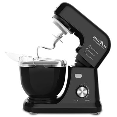 Batedeira Planetária Britânia BBP700P Turbo Preto 700W 4L 127V