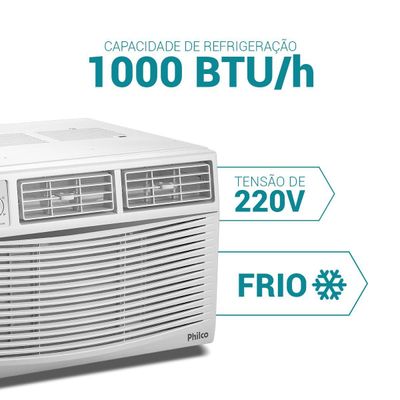 Ar-Condicionado Philco Janela 10000BTUs Frio PAJ10FA 220V