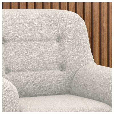 Poltrona Mila Decorativa de Descanso Caemmun Bege