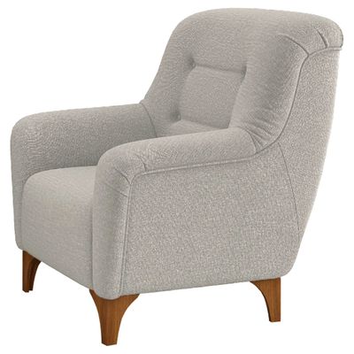 Poltrona Mila Decorativa de Descanso Caemmun Bege