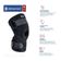 Par de Joelheira Articulada com Cintas Cruzadas Ortho Care Dellamed P / Preto