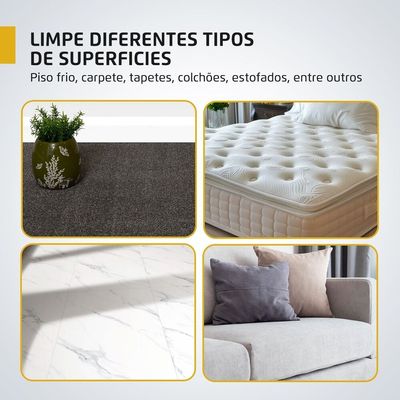 Aspirador de Água e Pó Hydrodust Mondial Preto e Amarelo 1400W APT-01-12L 127V