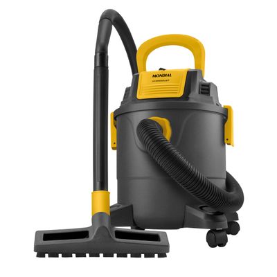 Aspirador de Água e Pó Hydrodust Mondial Preto e Amarelo 1400W APT-01-12L 127V