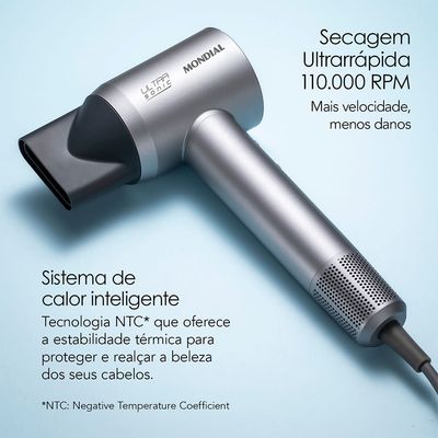 Secador Mondial Ultra Sonic SCP-01-US BLDC com Led Inteligente 220V