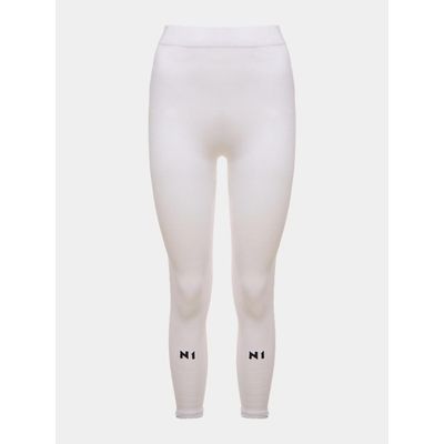 N1 Sport Calça de Compressão Branco M Proteção UV Knit 3D 15