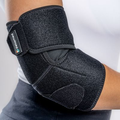 Par de Cotoveleiras Ajustável Ortho Care Dellamed unico / Preto