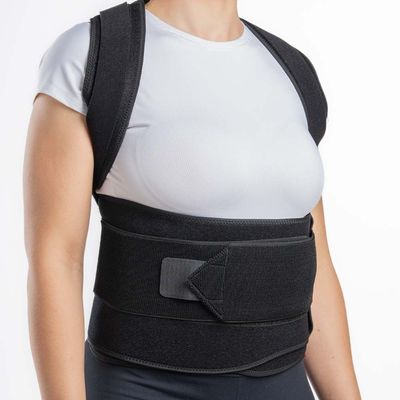 Corretor Postural Ergonômico Largo Ortho Care Dellamed unico / Preto
