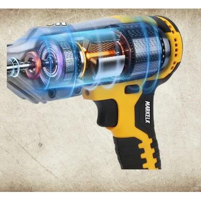 Tesoura Alicate Aviação Chapa Metal Elétrica 2 Baterias Amarelo