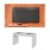 Conjunto Sala de Estar Painel Sun Mesa Book Caemmun Freijo/off white
