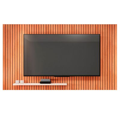 Conjunto Sala de Estar Painel Sun Mesa Book Caemmun Freijo/off white