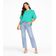 Blusa Feminina Com Mangas Amplas Infinita Cor Verde GG / Verde