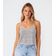 Blusa de Alça Tecido Viscose Infinita Cor Azul P / Azul
