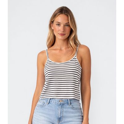 Blusa de Alça Tecido Viscose Infinita Cor Azul G / Azul