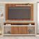 Conjunto Sala de Estar Painel Rack Life Mesa Book Caemmun Freijo/off white
