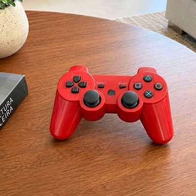 Controle Playstation Doubleshock PS3 para PS3 PC Smart TV Vermelho