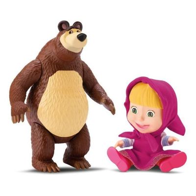 Bonecos Masha e o Urso em Viníl 8117 - Diver Toys